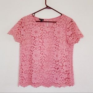 Talbots Petite 12P pink blouse top shirt NWT